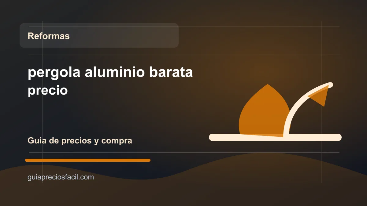 Imagen del articulo pergola aluminio barata precio en Guia Precios Facil